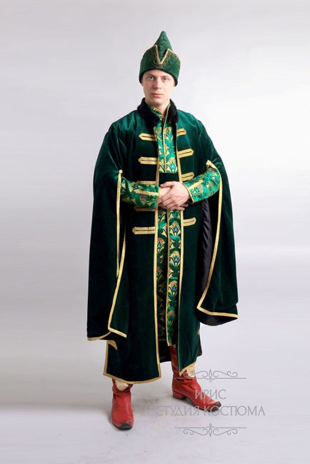 Боярский костюм зеленый