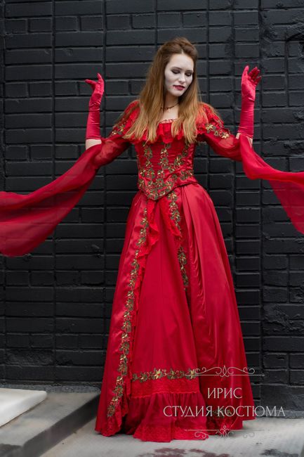 Платье вампирши на Хеллоуин