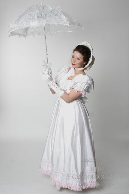 Белое платье начала 19 века