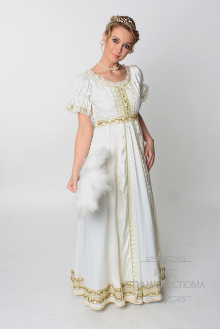 Платье начала 19 века бальное