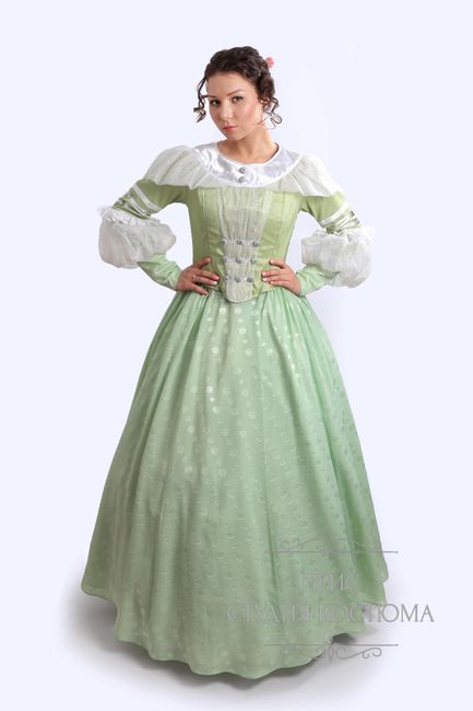 Салатовое платье пушкинской эпохи